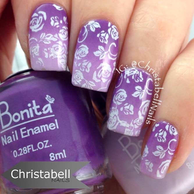 Purple Floral Art picture 2