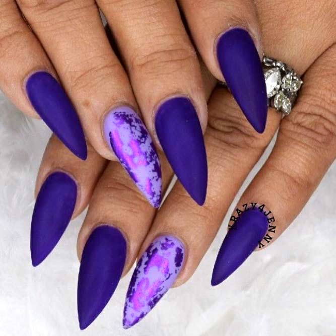 royal purple nails