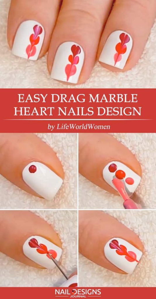 Easy Tutorials of Hot Valentines Nails Designs - FlawlessEnd