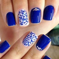 Flawless Perfection Of Cobalt Blue Nails | NailDesignsJournal.com