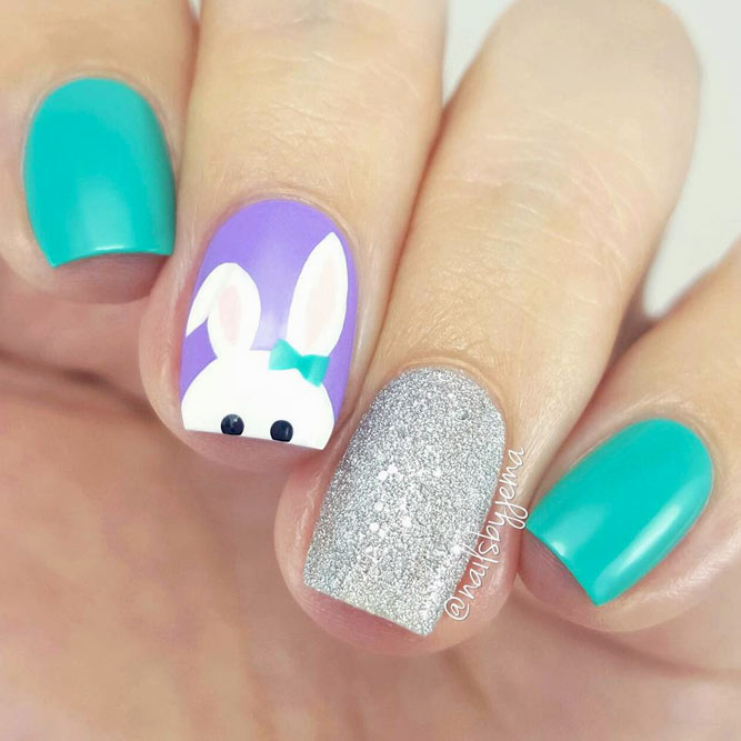 75 Inspiring Easter Nails Designs | Naildesignsjournal.com