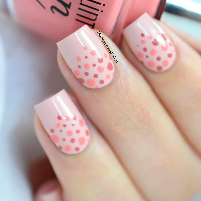 27 Exquisite Ideas For Peach Color Nails | NailDesignsJournal.com