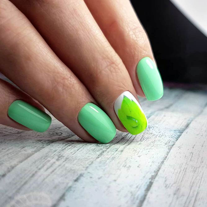 Gentle Green Nail Colors Shades picture 3