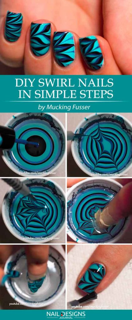 Water Marble Nails Tutorials You Can Repeat at Home - FlawlessEnd