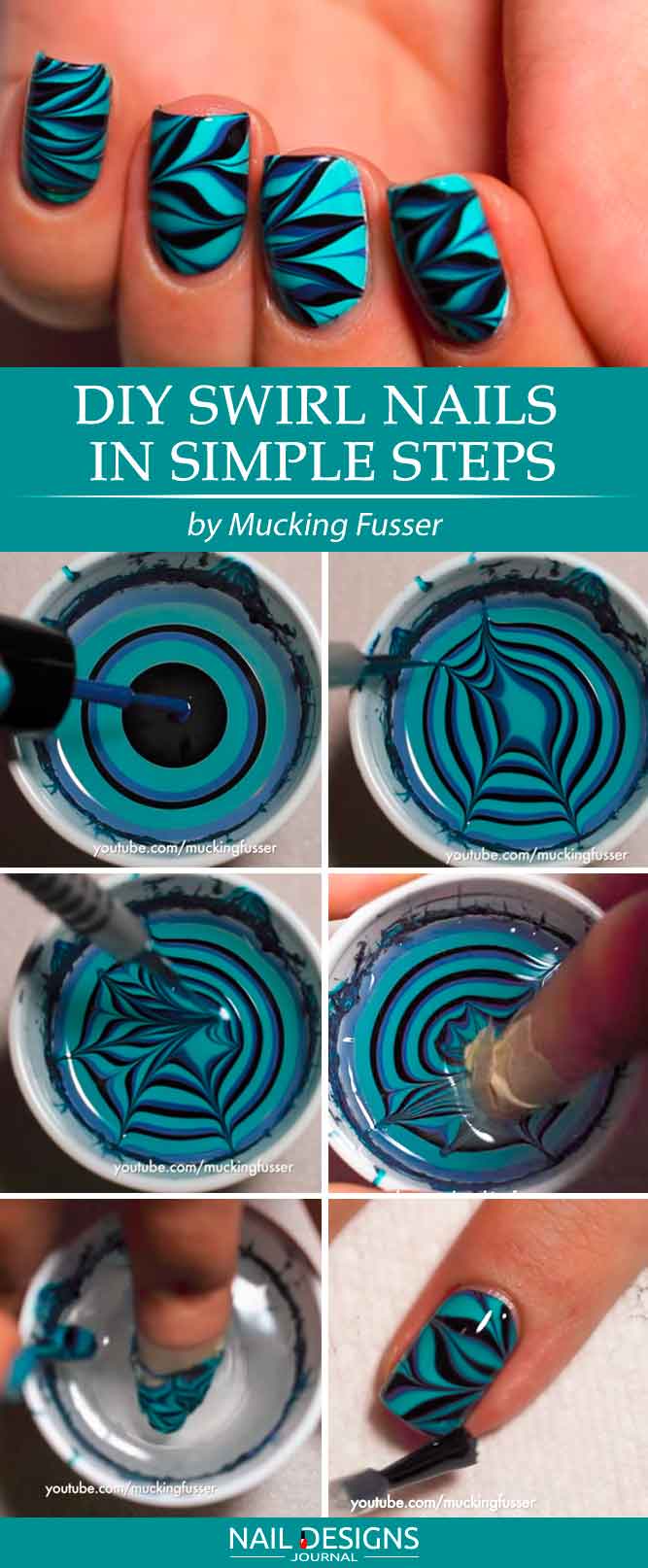 Swirl Nails In Simple Steps