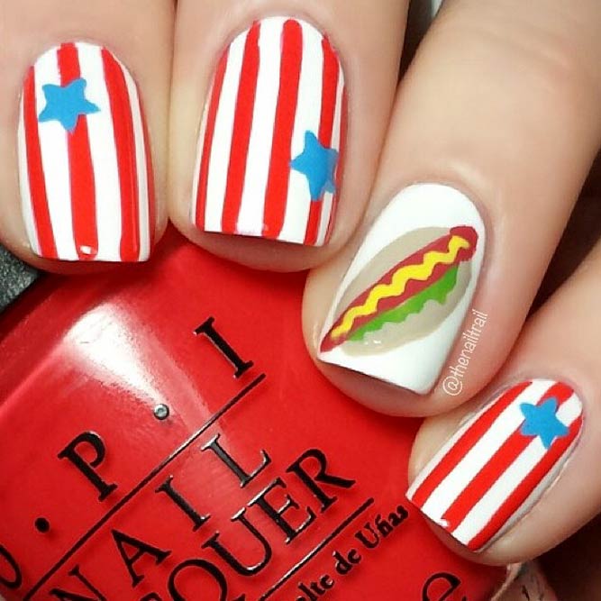 27 Exquisite Memorial Day Nail Designs | NailDesignsJournal.com