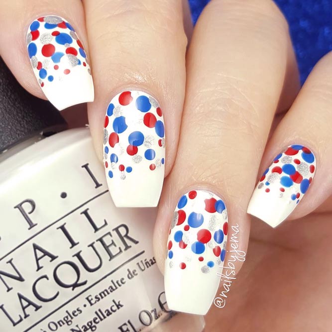 Dotted Ombre In Flag Colors picture 1
