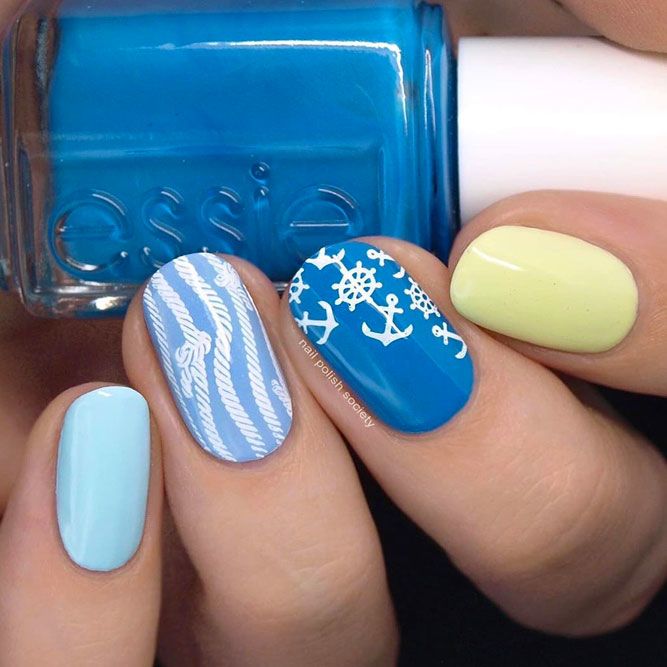 Pastel Colors Nail Art
