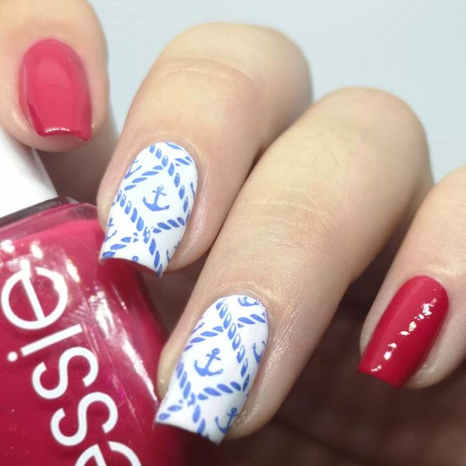 Stamping Anchor Nail Design
