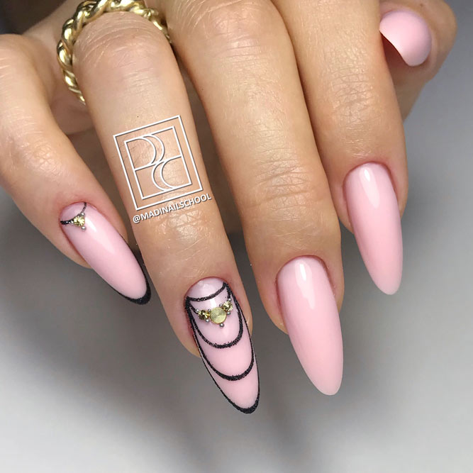 Gorgeous Nude Almond Nail Shape For Extra Chic Girls #longnails #almondnails #nudenails