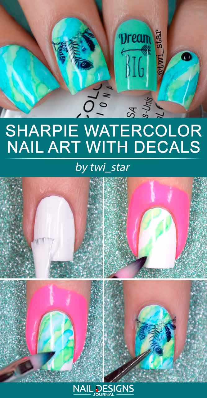 Sharpie Nail Art To Create A Masterpiece | NailDesignsJournal.com