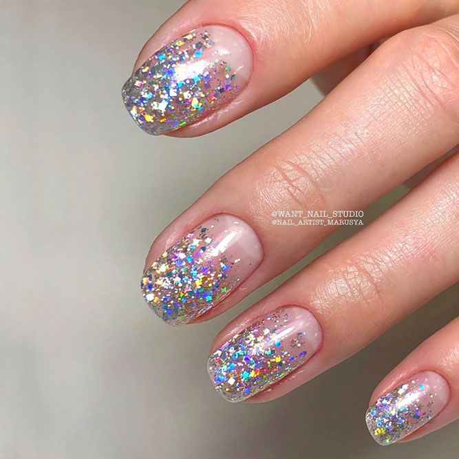 Fantastic Glitter Ombre Nails