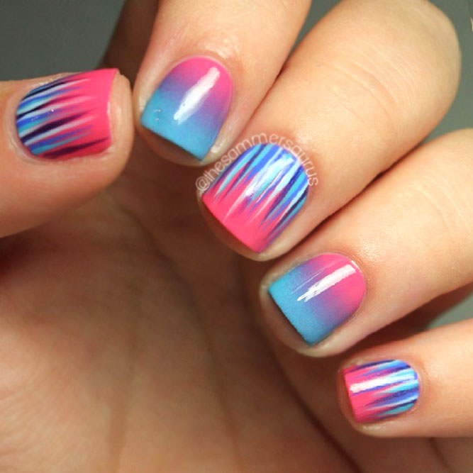 Pink & Blue Ombre