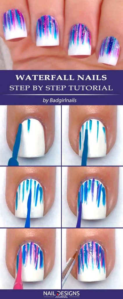 Fancy Waterfall Nails Are Easy To Create | NailDesignsJournal