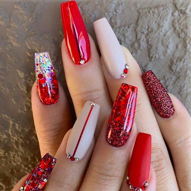 Coffin Nails Ideas For Enchanting Look | NailDesignsJournal.com