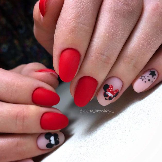 Classic Mickey Mouse Nails