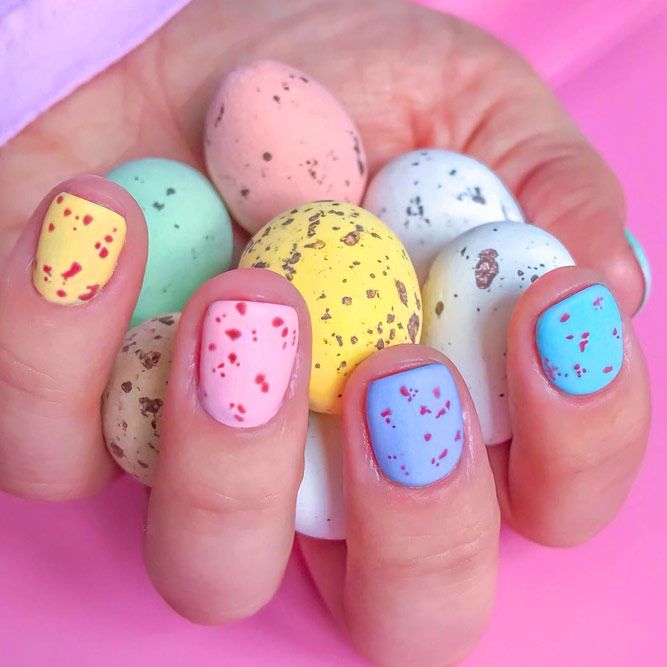 Simple Easter Nails
