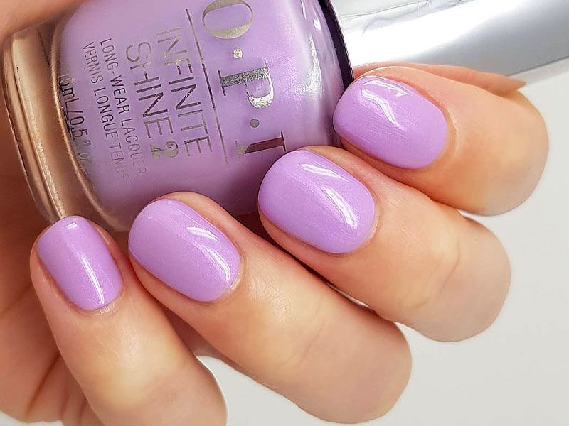 Lavender and Beige Gel Nail Color - wide 9