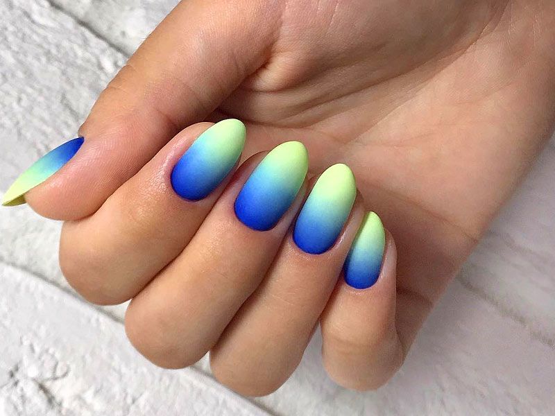 Fabulous Neon Colors Ombre Nails To Try | NailDesignsJournal.com
