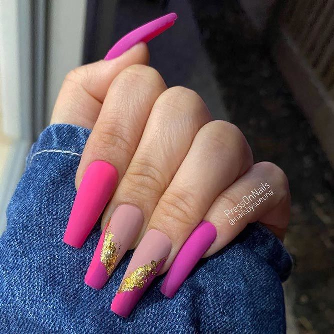 Coffin Nails Ideas For Enchanting Look | NailDesignsJournal.com