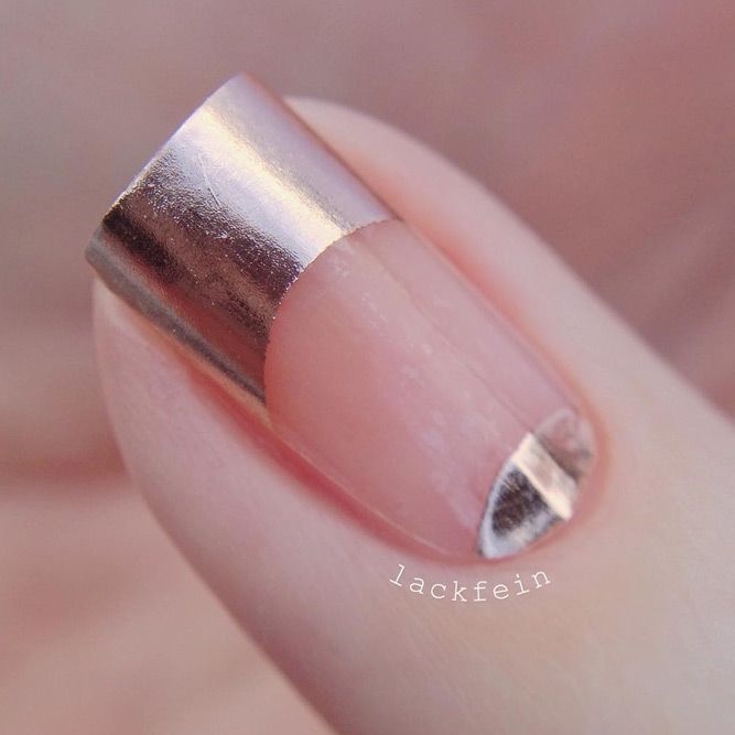 Metallic French Tips
