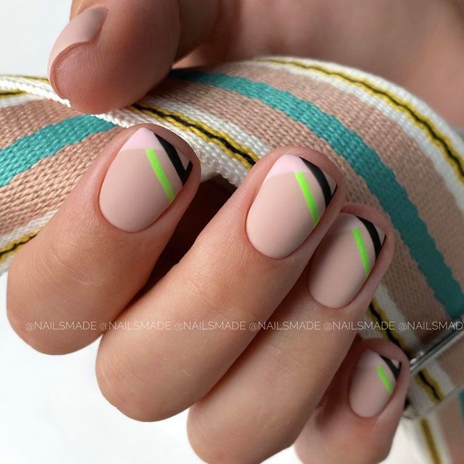 Fancy Nails Designs Using Stripes