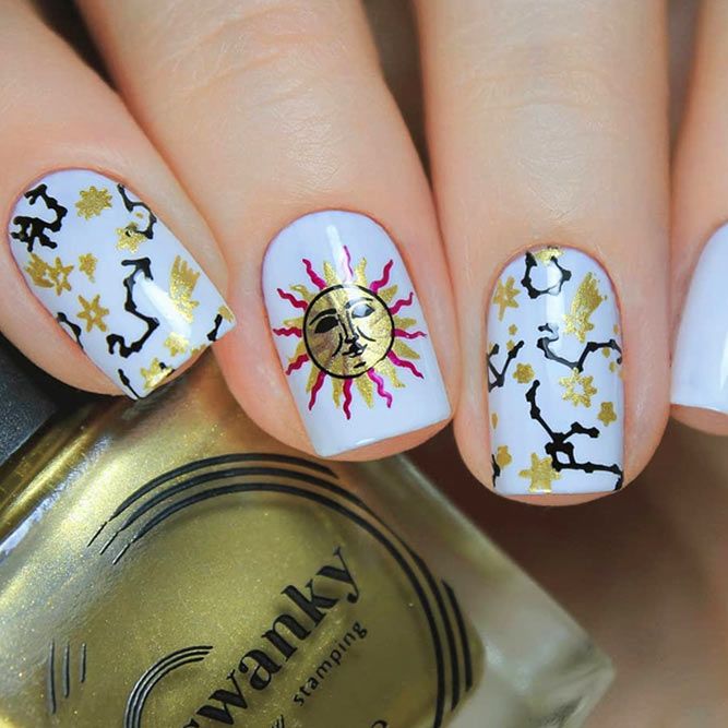 Galaxy Fancy Nails Art