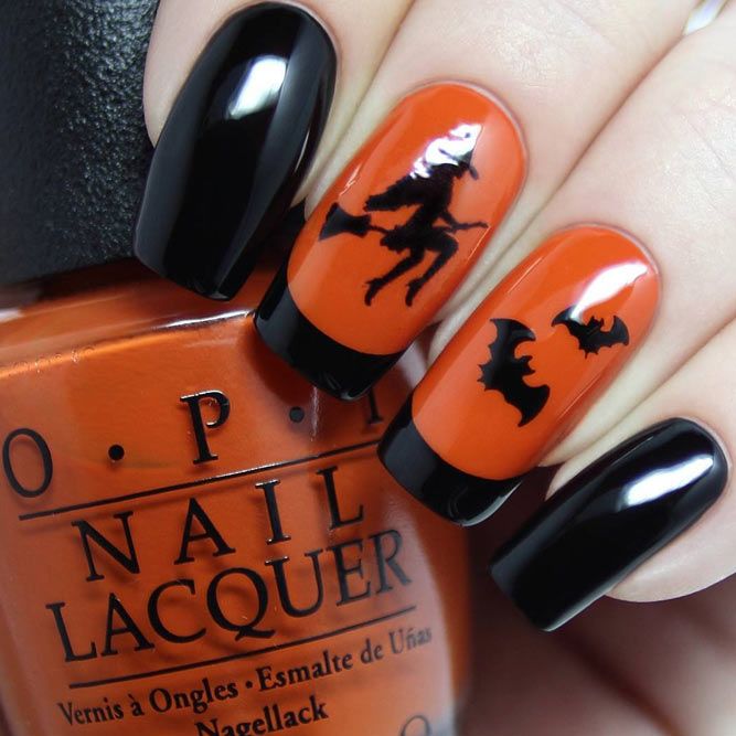 Witch Art for Halloween Nails