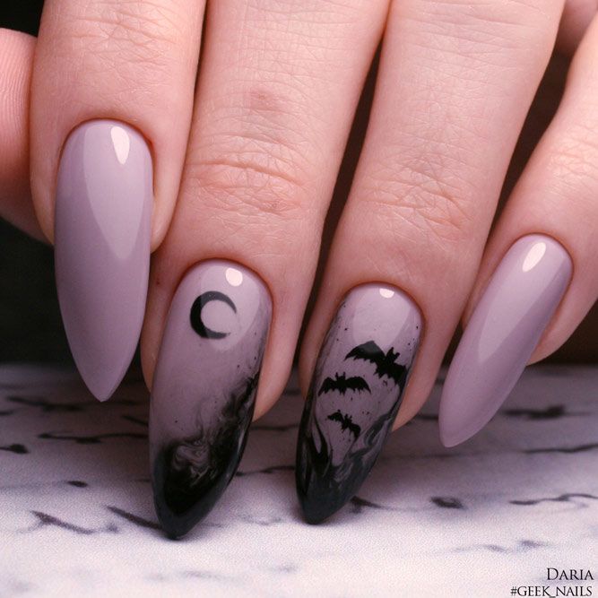 Halloween Nails with Simply Batty