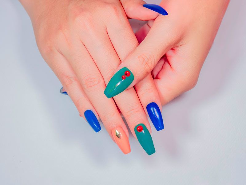 Turquoise Mineral Nails : r/RedditLaqueristas