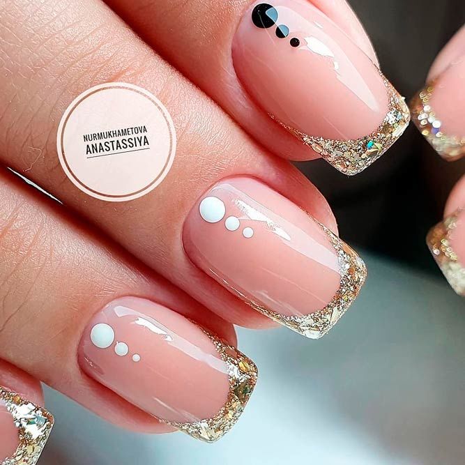 Glitter French for Cold Season