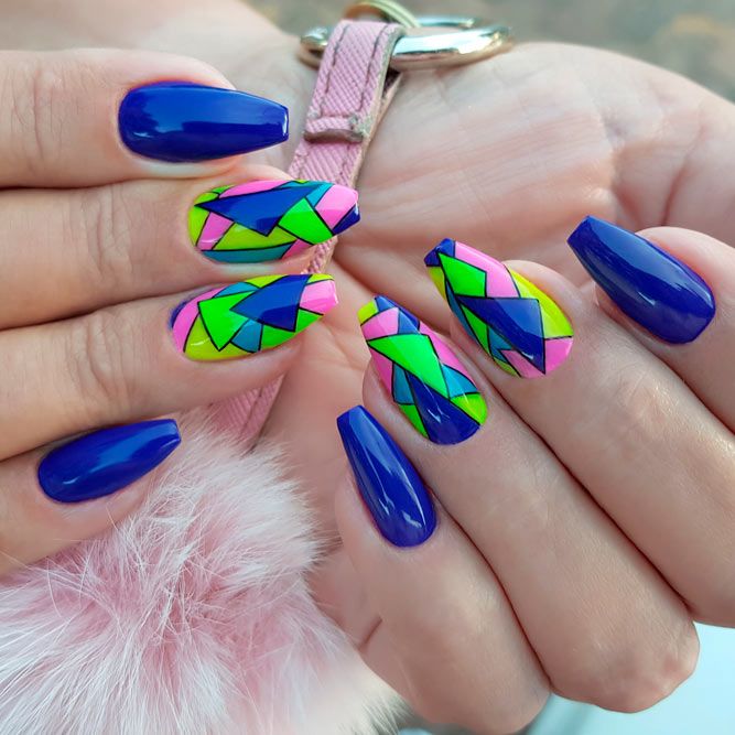 Bright Neon Colors For Coffin Nails