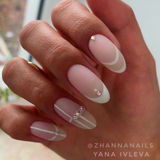 Spring Nails With French