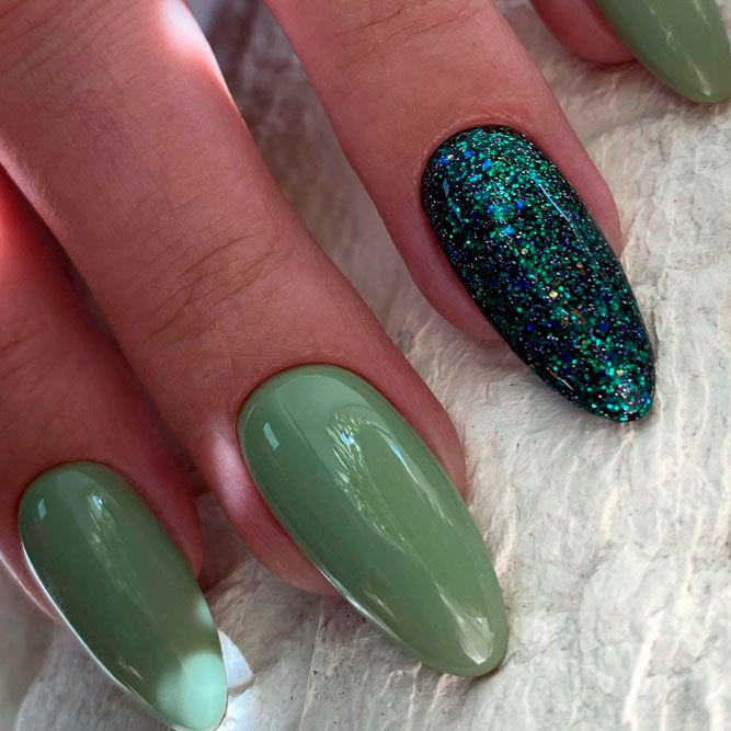 Spring Olive Green Nail Colors