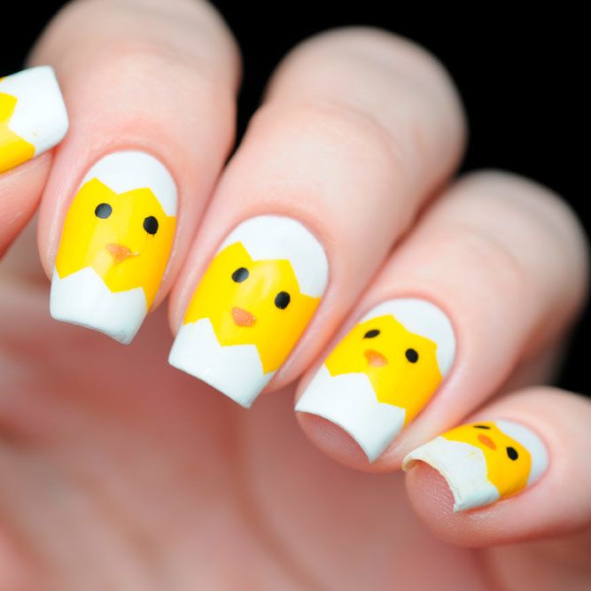 Easter Chicken Nails