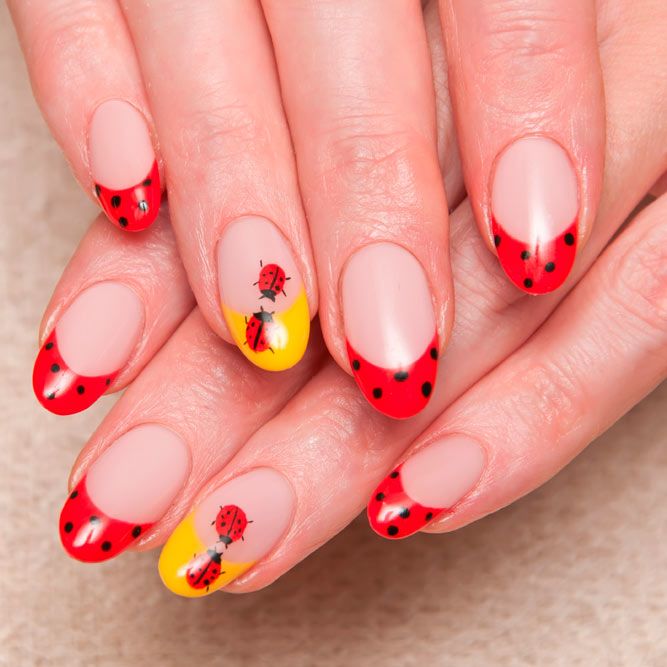 Sweet Red Polka Dots Nails