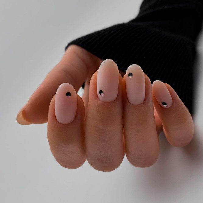 Nude Matte Nails For Graduation