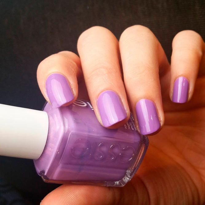 Lavender Color Nails From Essie Product  