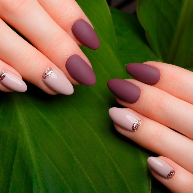 Dark Mauve Shade With Minimalistic Pattern