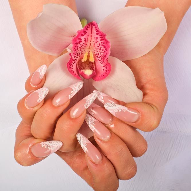 Cute Ideas for Wedding French Nails