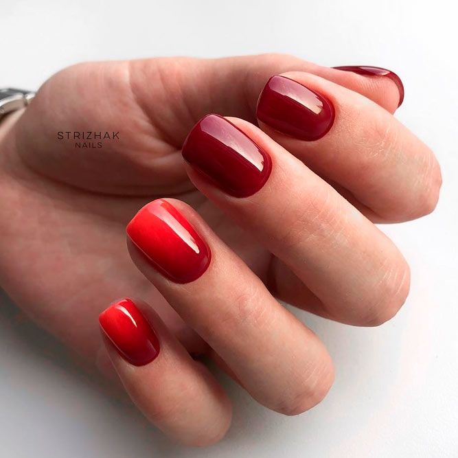 Classic Red Prom Nails