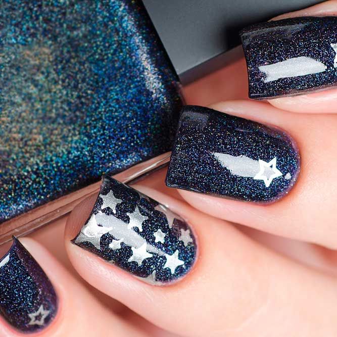 Blasting Nail Combination: Glitter & Stars