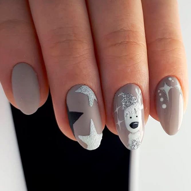 Stylish 3D Star Nails Designs