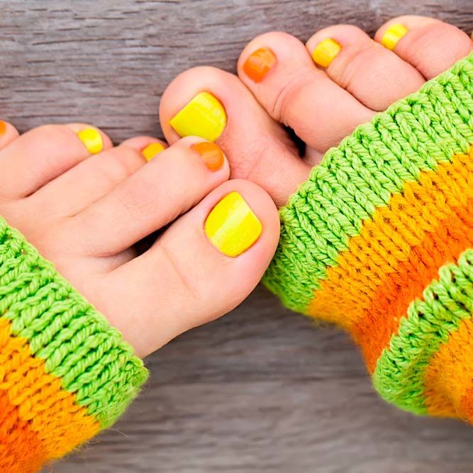 Yellow - Orange Toes