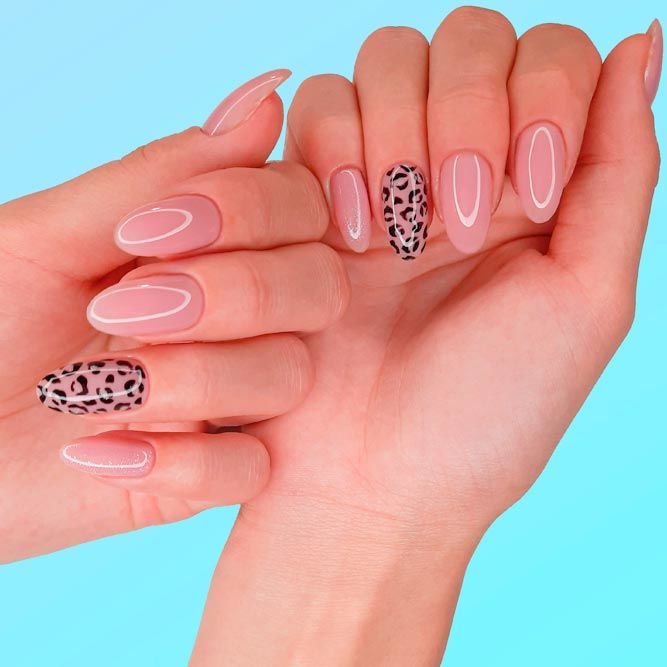 Almond Nails with Wild Animal Print