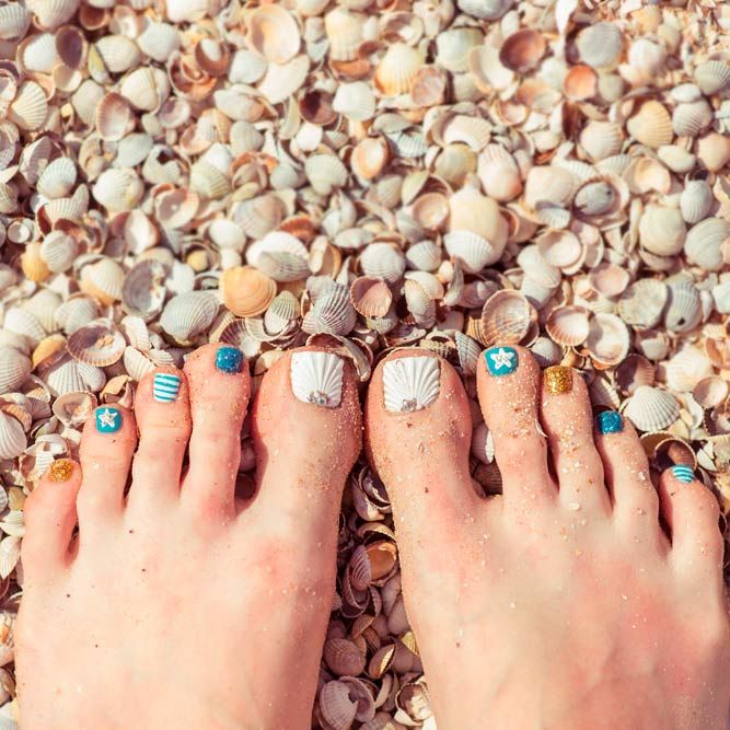 Sea Nail Designs For Toes