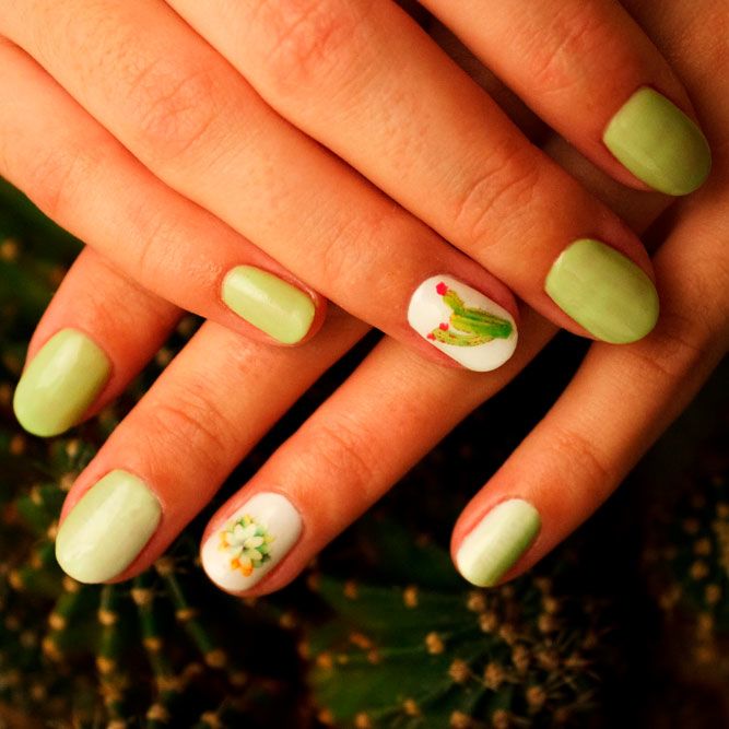 Desert Cacti Festival Nails