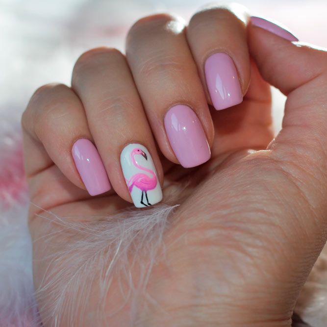 Flamingo Festival Nails