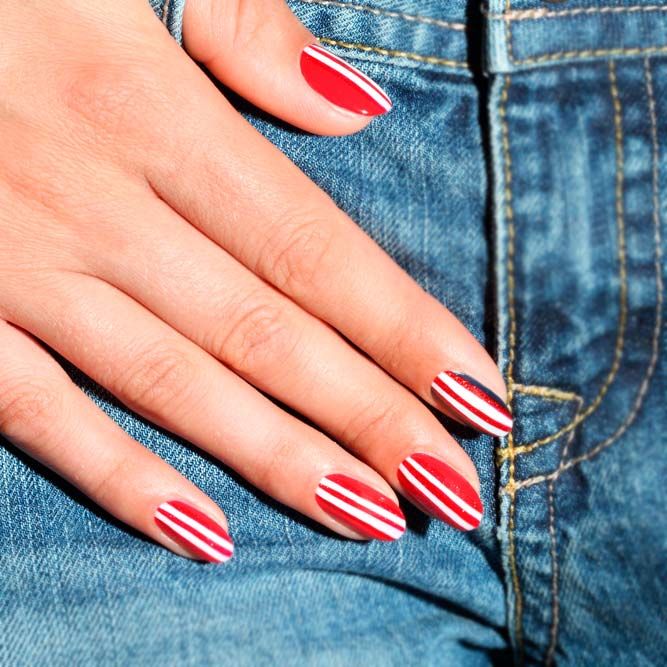 Festival Nails - Stripes Art