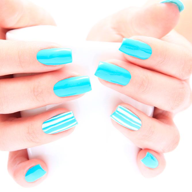 Light Blue Color For Summer Nails